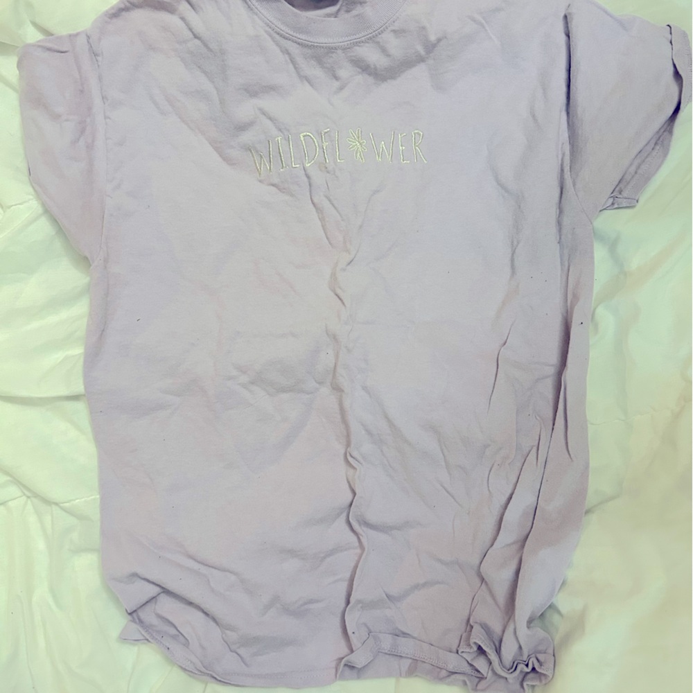 purple wildflower t-shirt